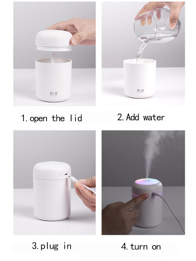 Ultrasonic aromatherapy essential oil diffuser