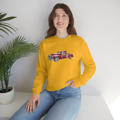 Vintage Car - Unisex Heavy Blend™ Crewneck Sweatshirt