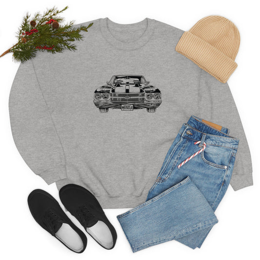 Vintage Car - Unisex Heavy Blend™ Crewneck Sweatshirt