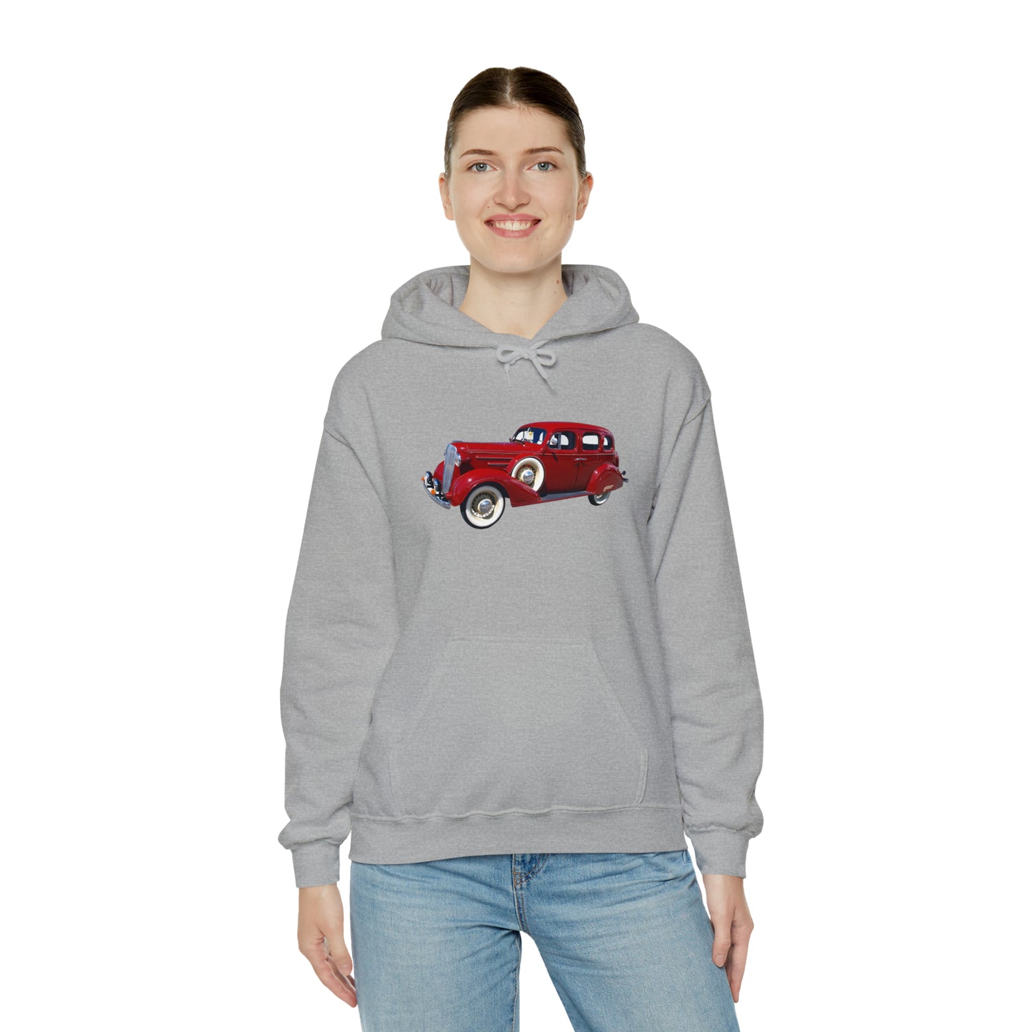 Vintage Car - Unisex Heavy Blend™ Hooded Sweatshirt