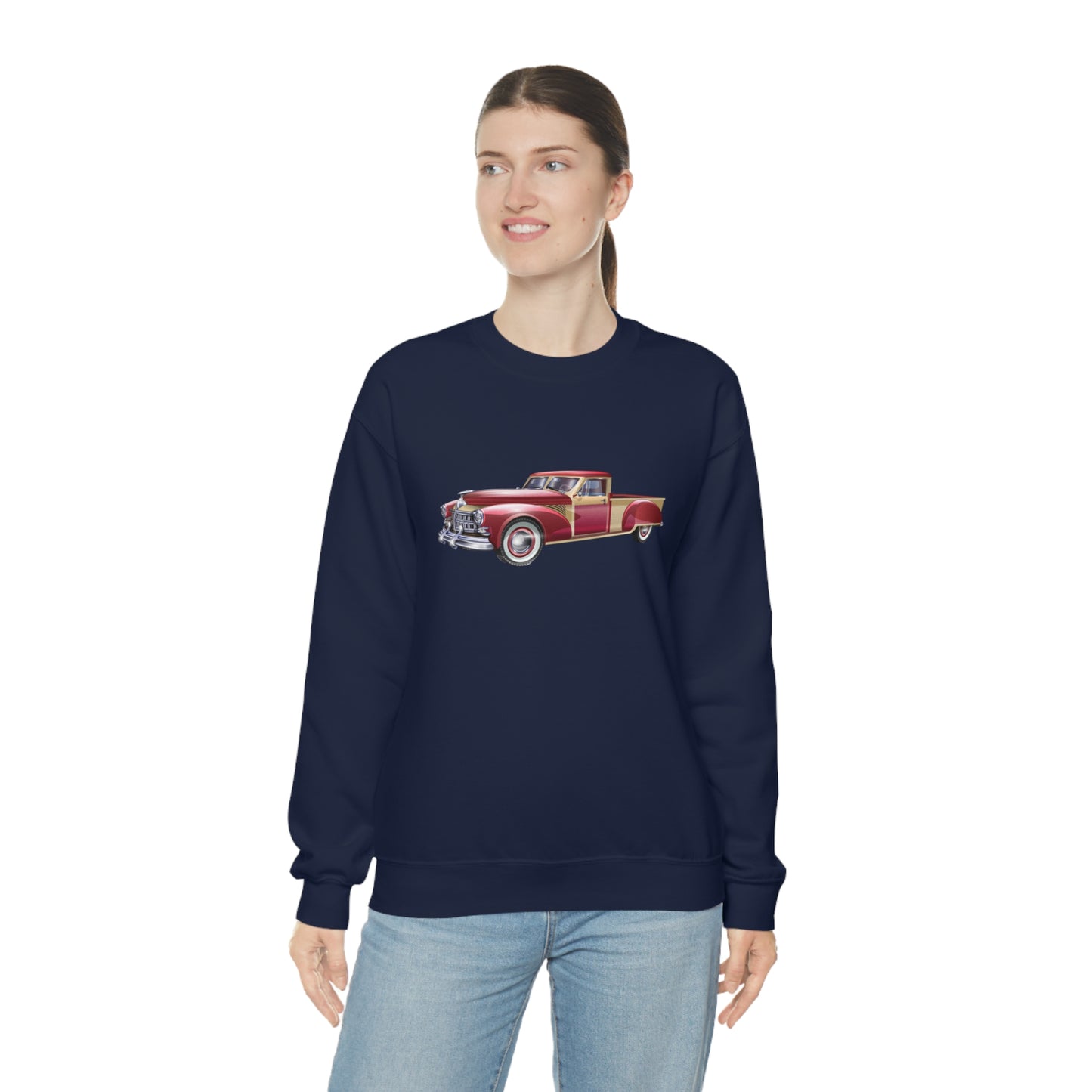 Vintage Car - Unisex Heavy Blend™ Crewneck Sweatshirt