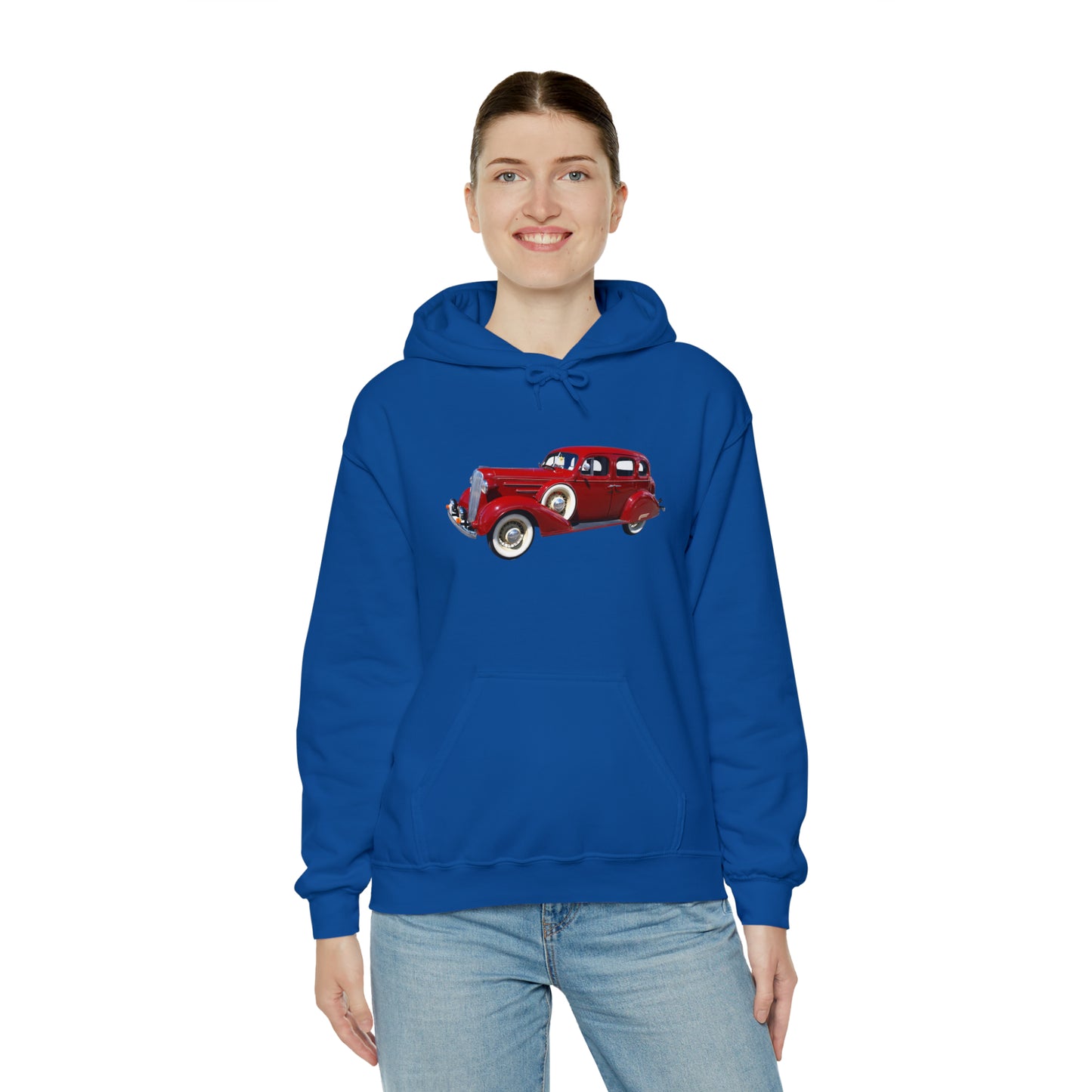 Vintage Car - Unisex Heavy Blend™ Hooded Sweatshirt