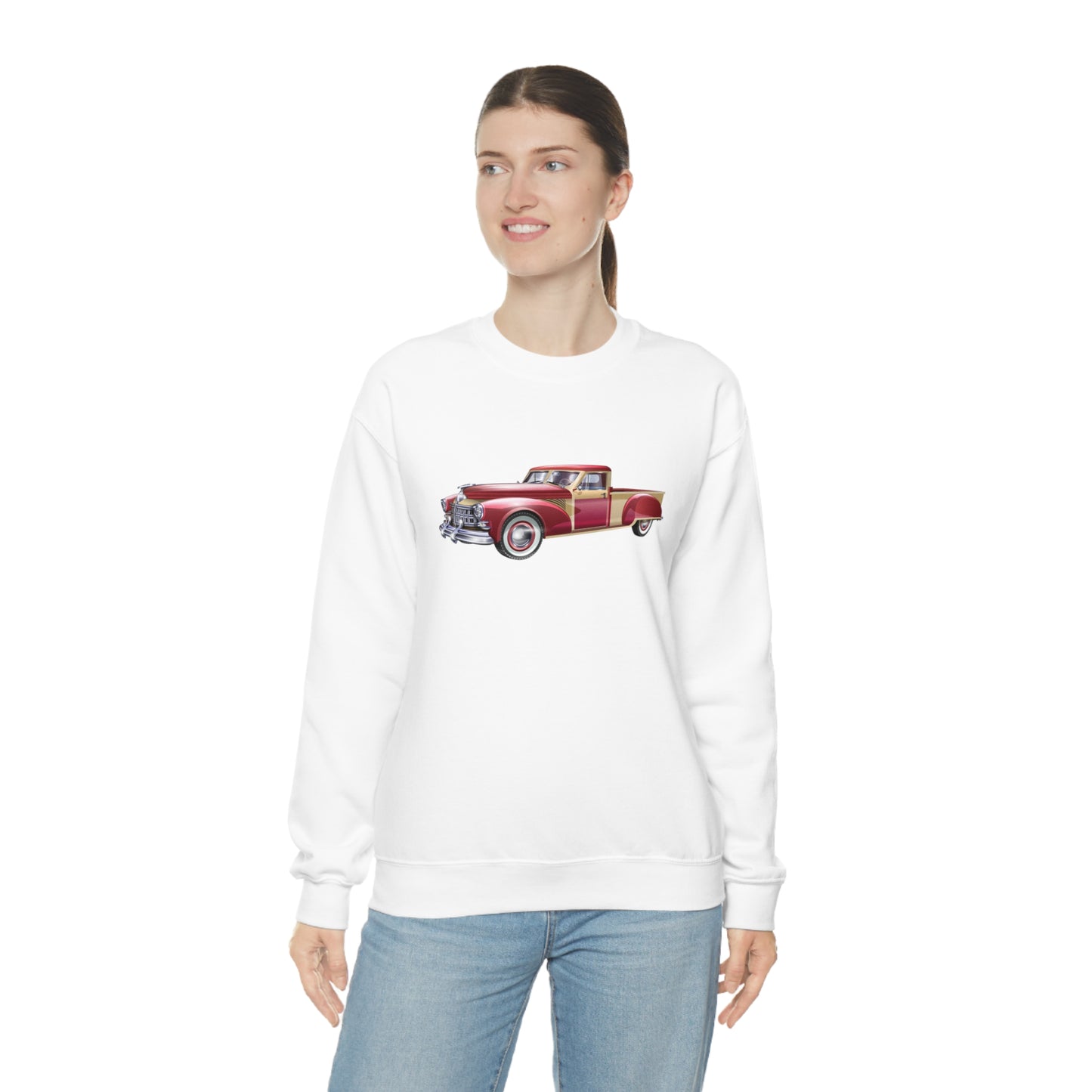 Vintage Car - Unisex Heavy Blend™ Crewneck Sweatshirt