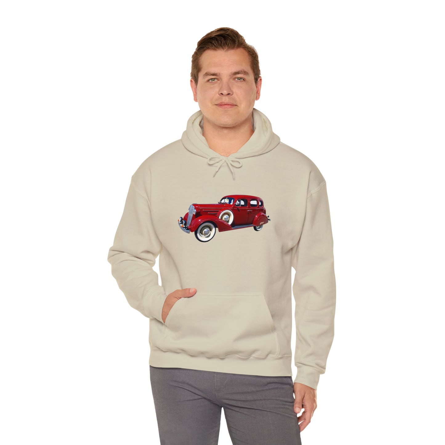 Vintage Car - Unisex Heavy Blend™ Hooded Sweatshirt