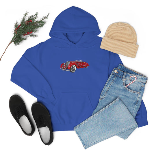 Vintage Car - Unisex Heavy Blend™ Hooded Sweatshirt