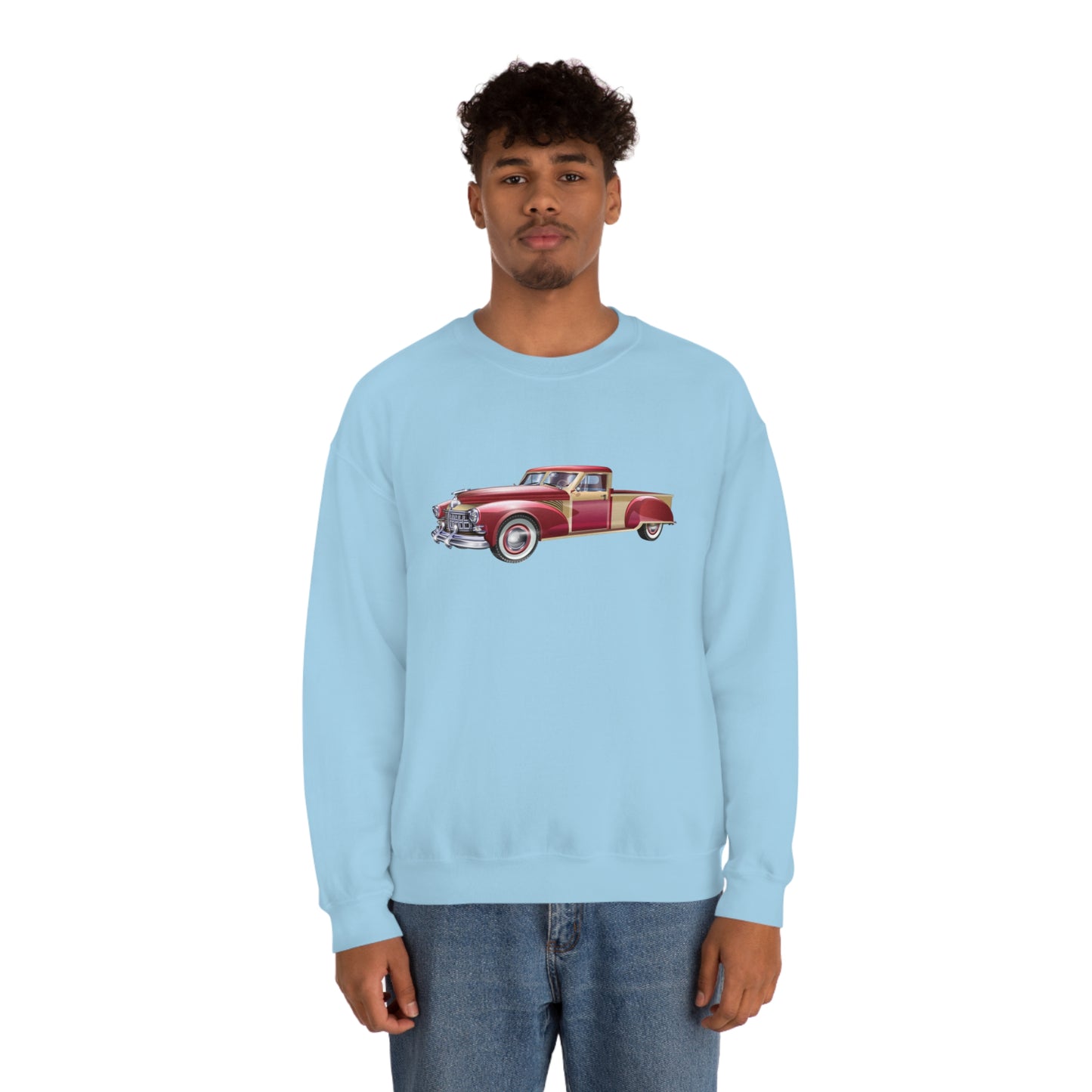 Vintage Car - Unisex Heavy Blend™ Crewneck Sweatshirt