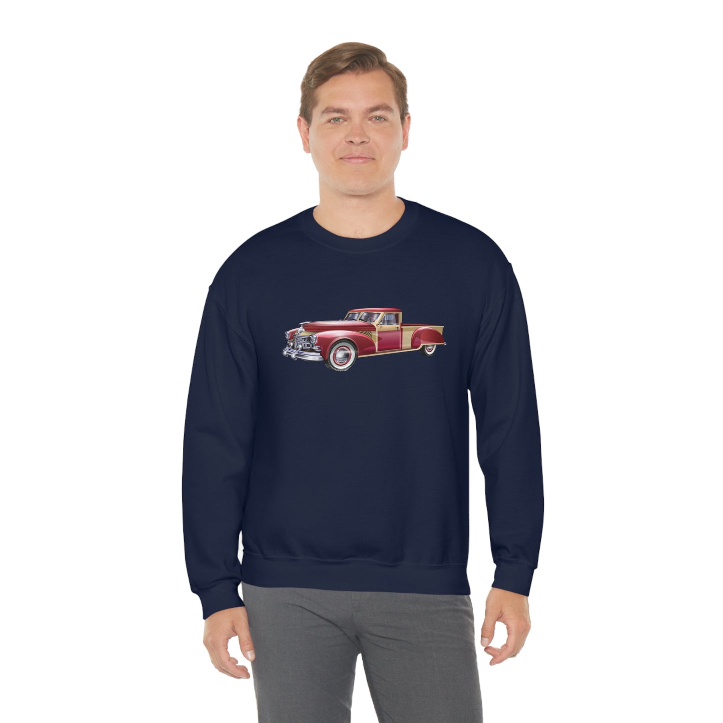 Vintage Car - Unisex Heavy Blend™ Crewneck Sweatshirt