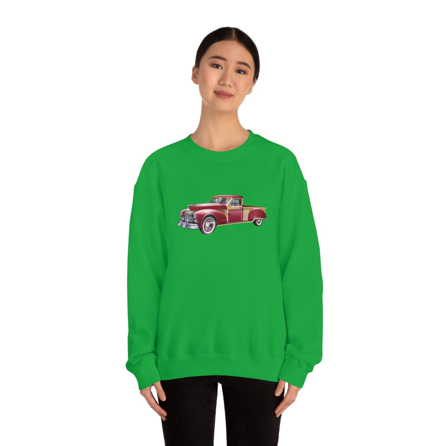 Vintage Car - Unisex Heavy Blend™ Crewneck Sweatshirt