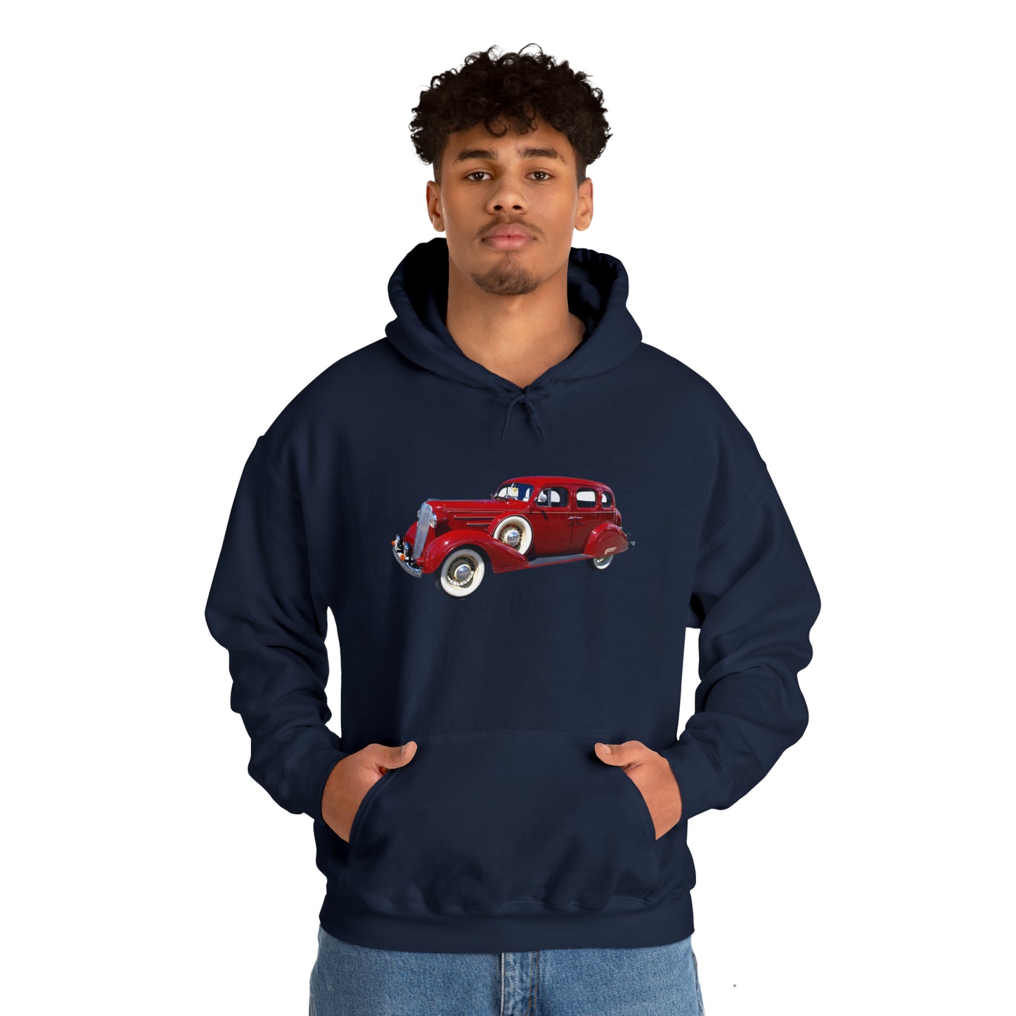 Vintage Car - Unisex Heavy Blend™ Hooded Sweatshirt