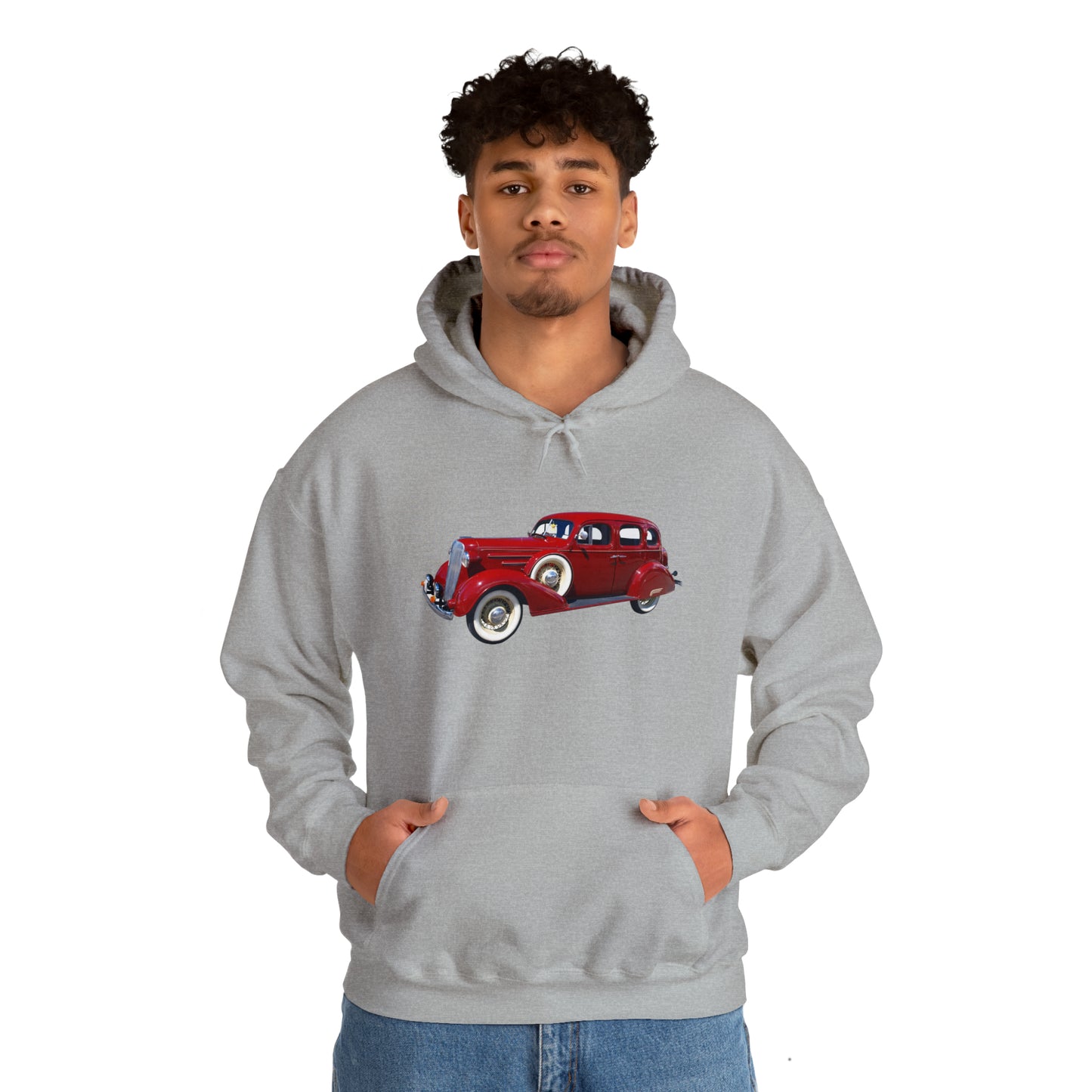 Vintage Car - Unisex Heavy Blend™ Hooded Sweatshirt