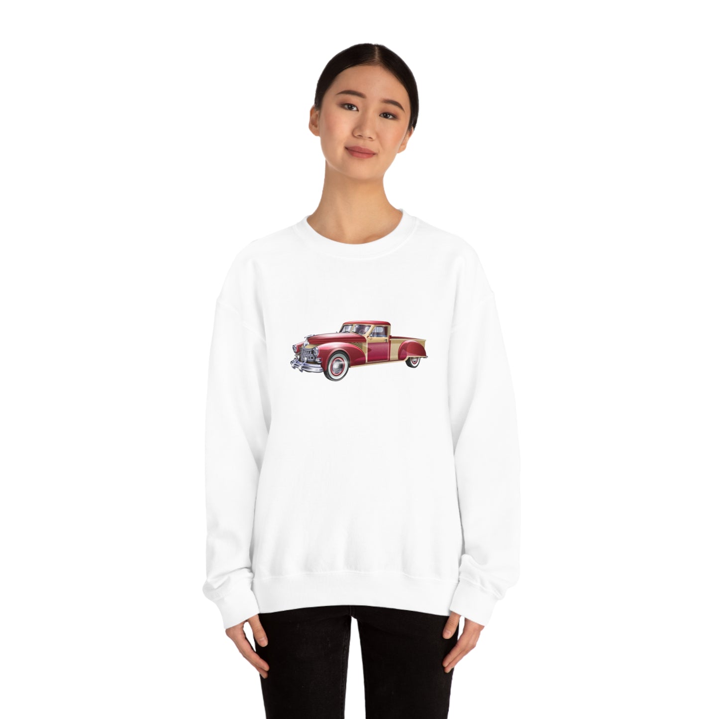 Vintage Car - Unisex Heavy Blend™ Crewneck Sweatshirt