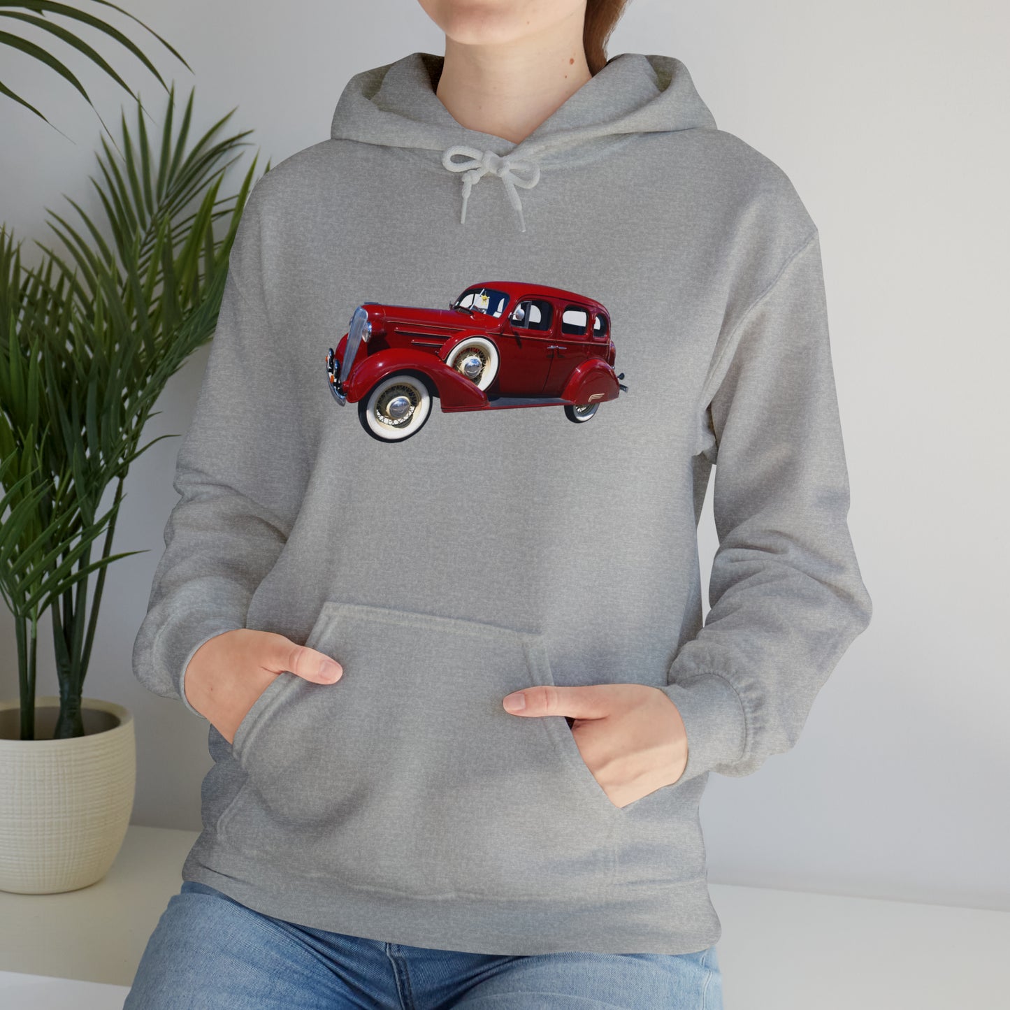 Vintage Car - Unisex Heavy Blend™ Hooded Sweatshirt