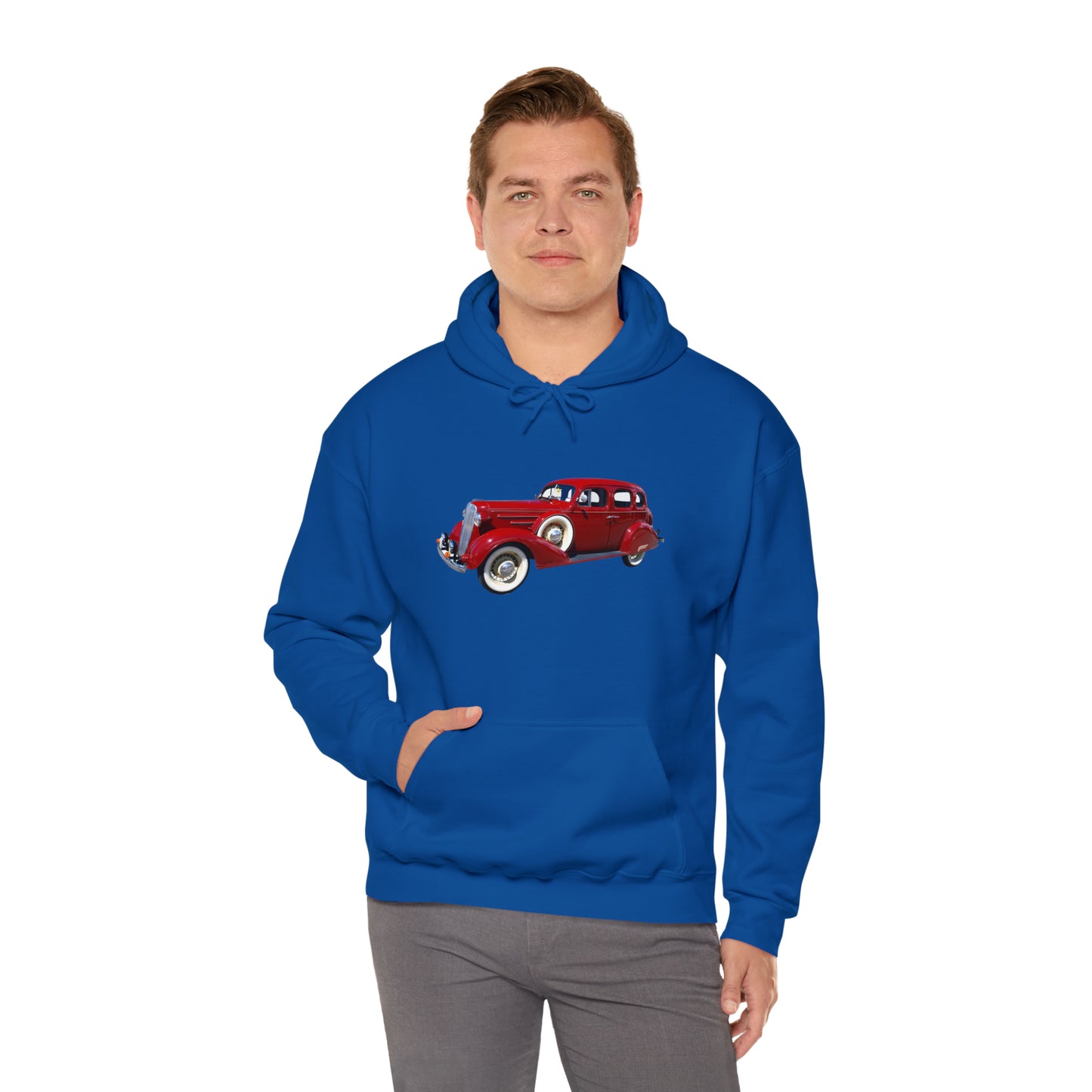 Vintage Car - Unisex Heavy Blend™ Hooded Sweatshirt