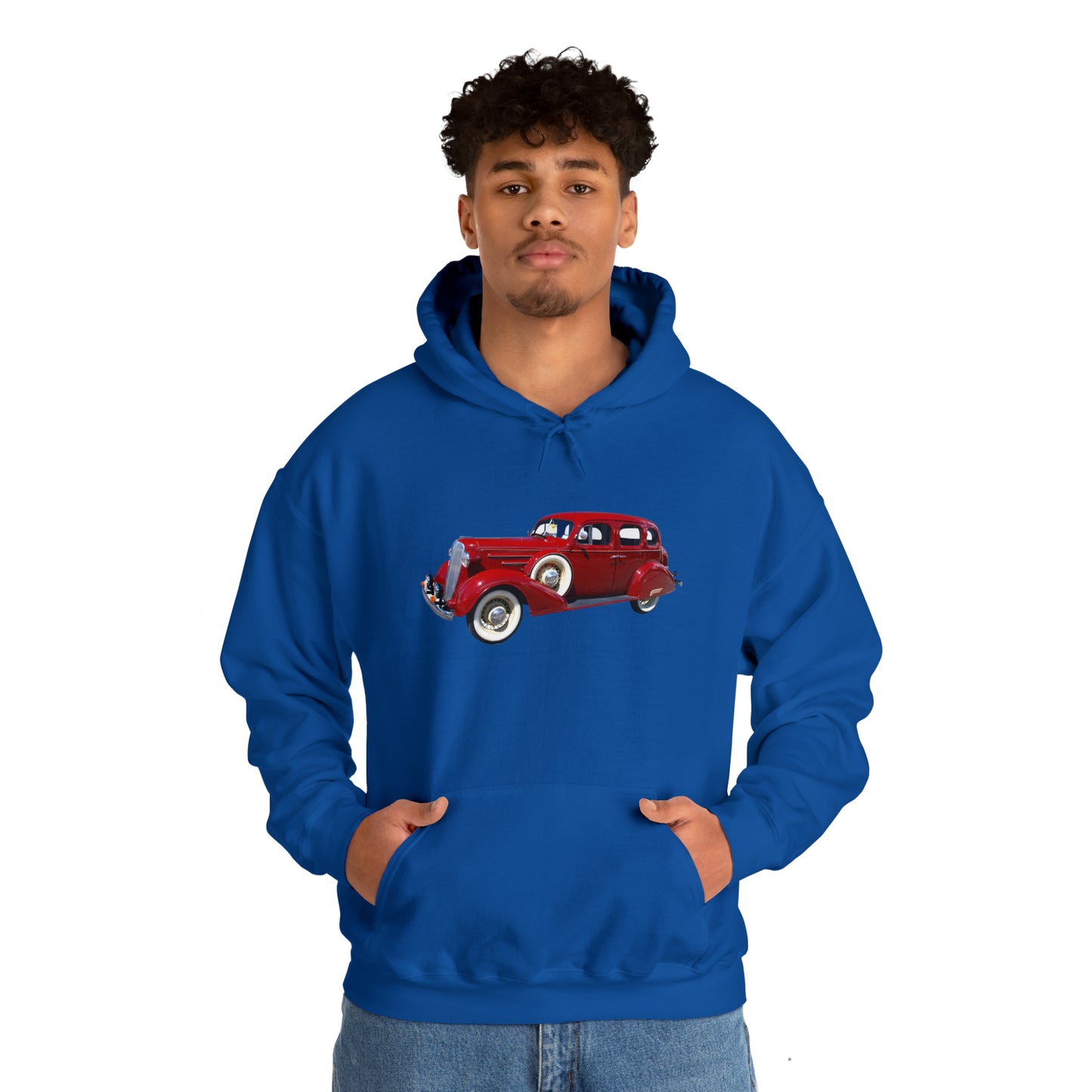 Vintage Car - Unisex Heavy Blend™ Hooded Sweatshirt