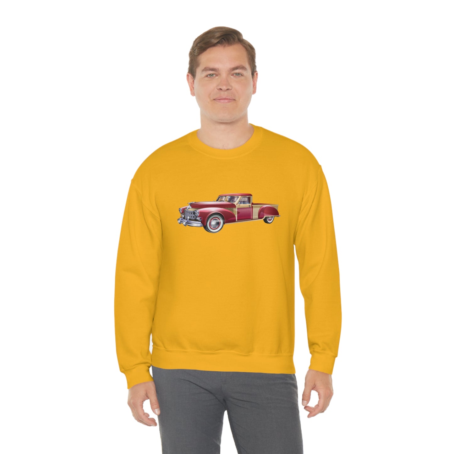 Vintage Car - Unisex Heavy Blend™ Crewneck Sweatshirt