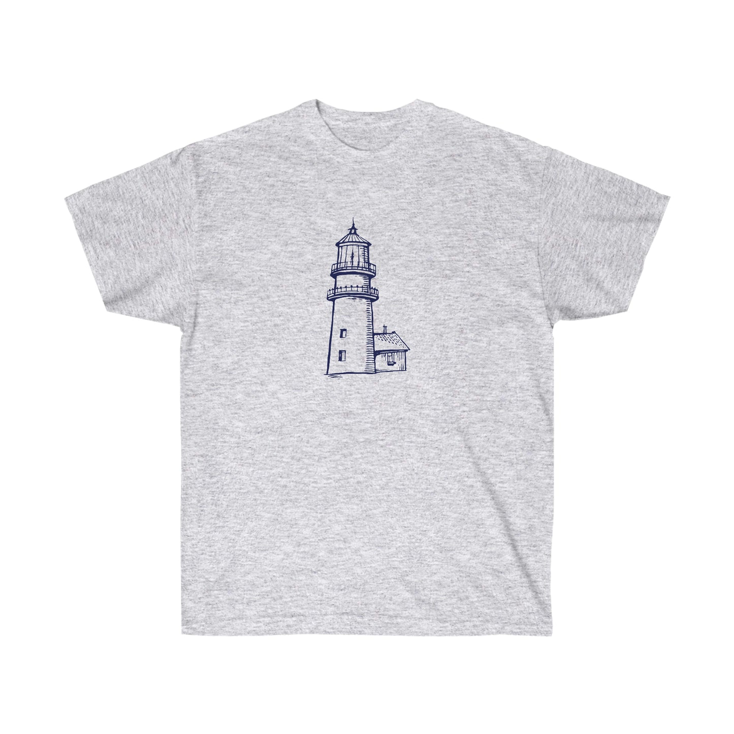 Hand drawing Lighthouse  - Unisex Ultra Cotton Tee