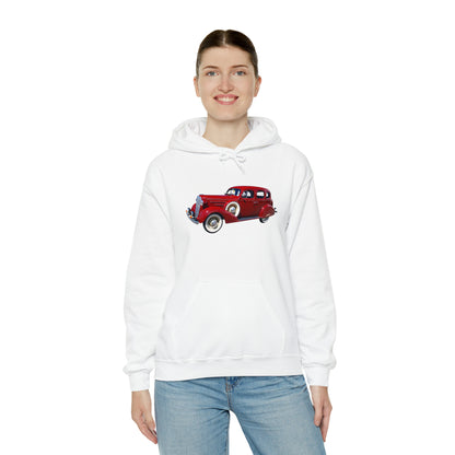 Vintage Car - Unisex Heavy Blend™ Hooded Sweatshirt