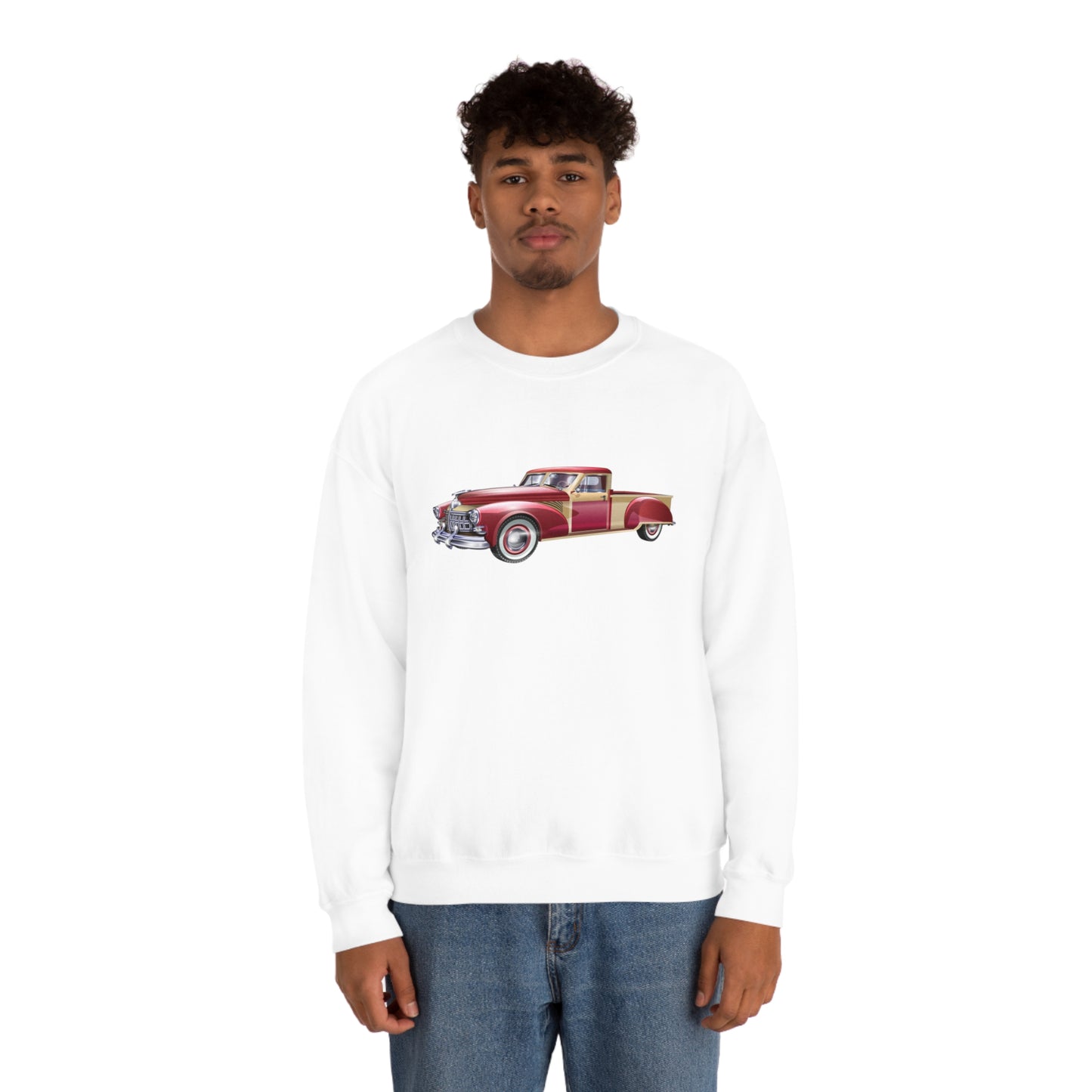 Vintage Car - Unisex Heavy Blend™ Crewneck Sweatshirt