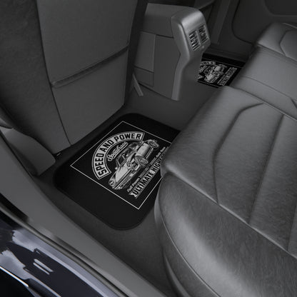 Speed and Power Classic Car Floor Mat Set