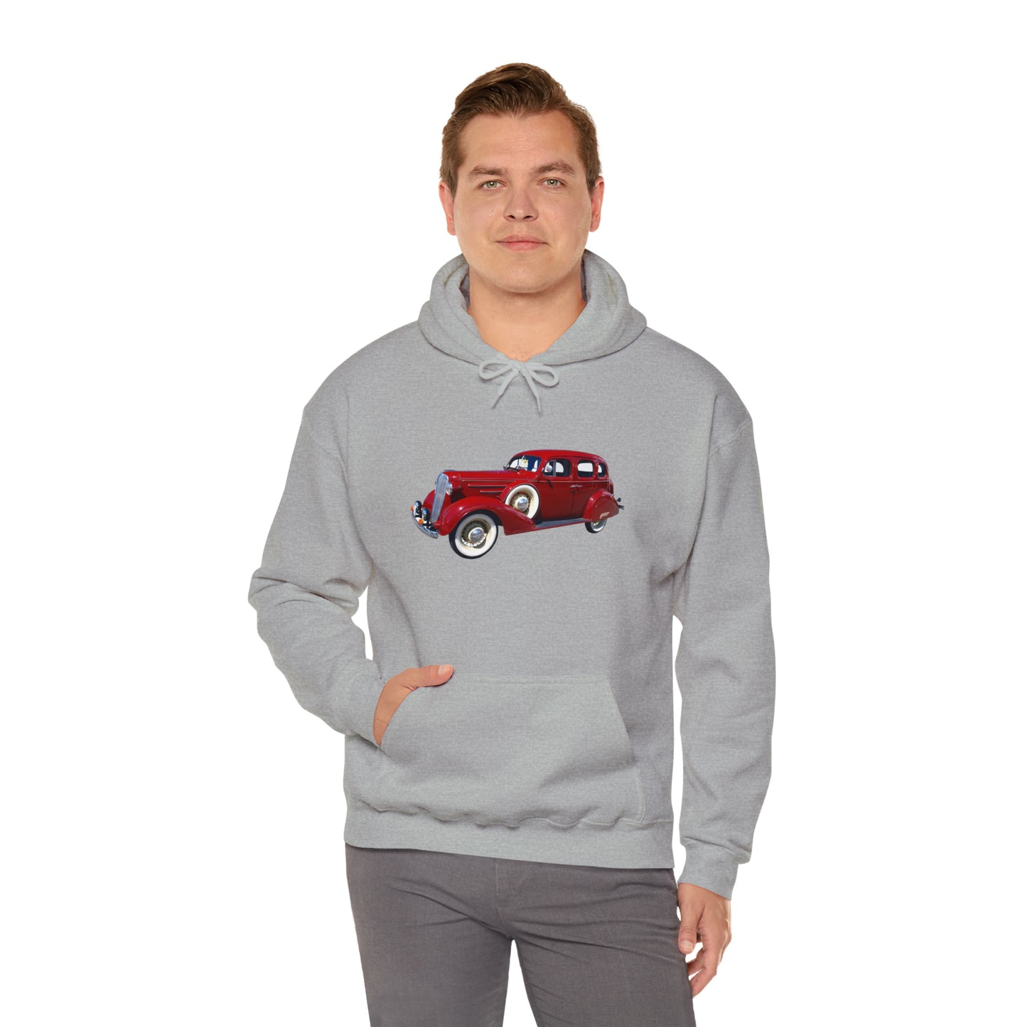 Vintage Car - Unisex Heavy Blend™ Hooded Sweatshirt