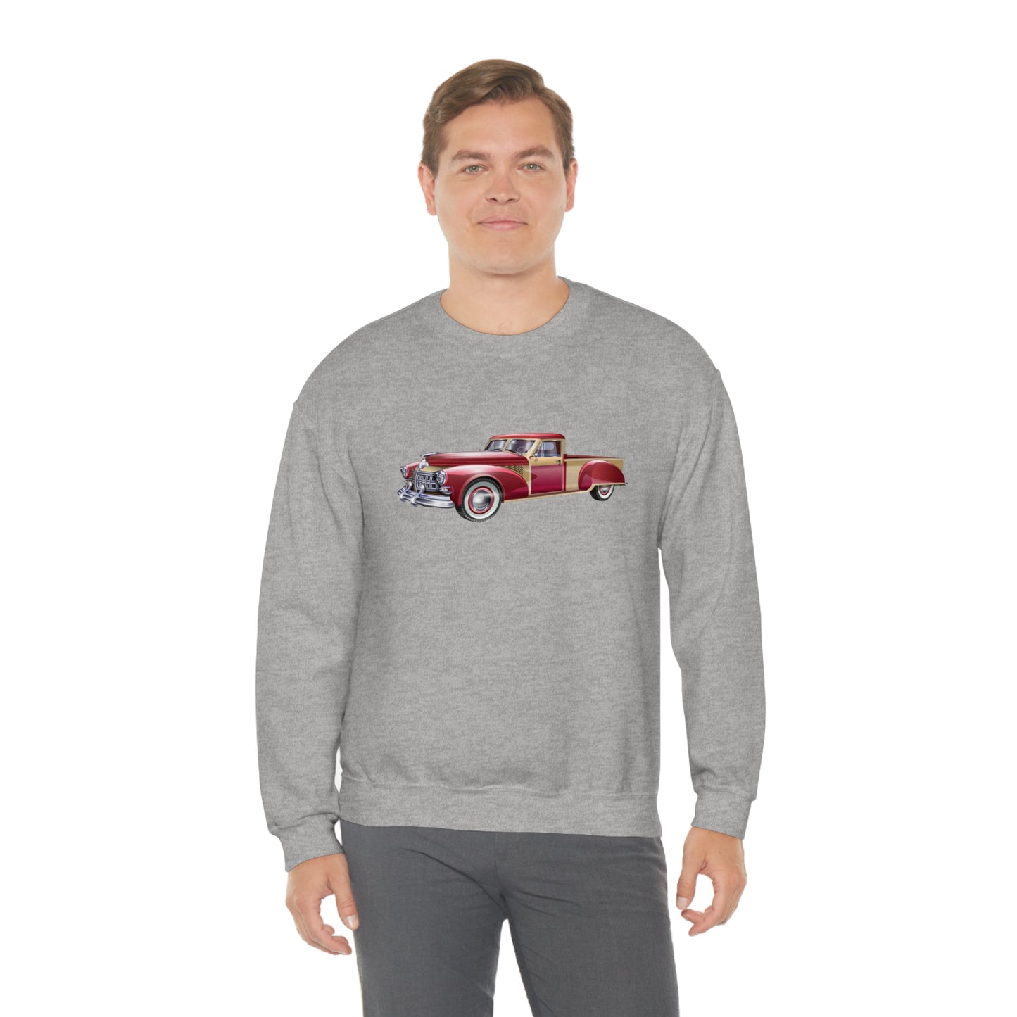 Vintage Car - Unisex Heavy Blend™ Crewneck Sweatshirt