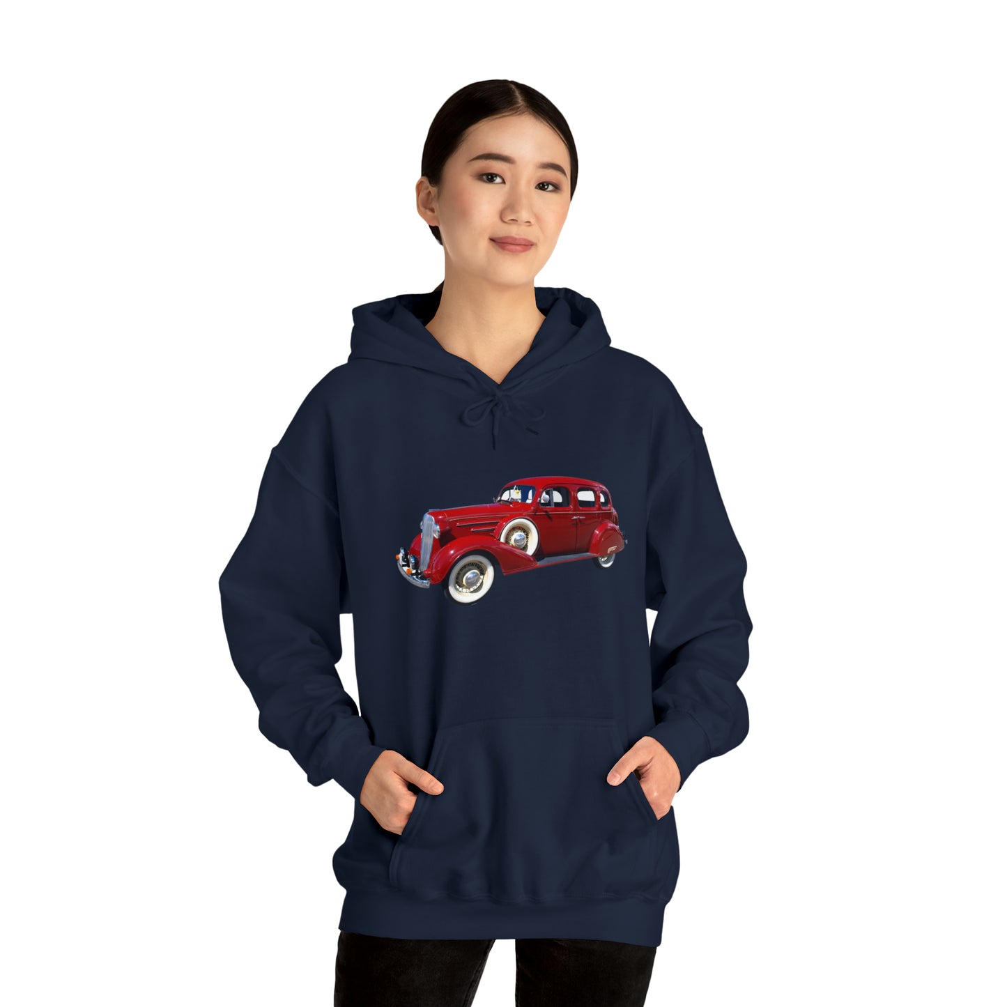 Vintage Car - Unisex Heavy Blend™ Hooded Sweatshirt