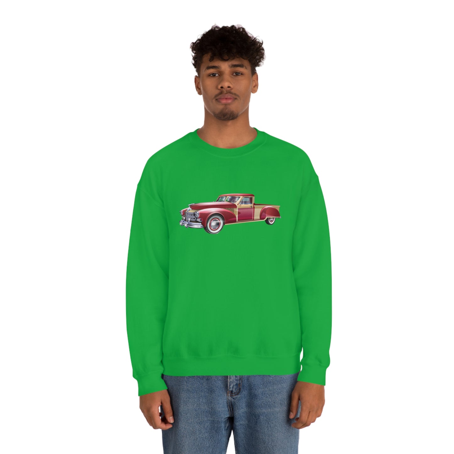 Vintage Car - Unisex Heavy Blend™ Crewneck Sweatshirt