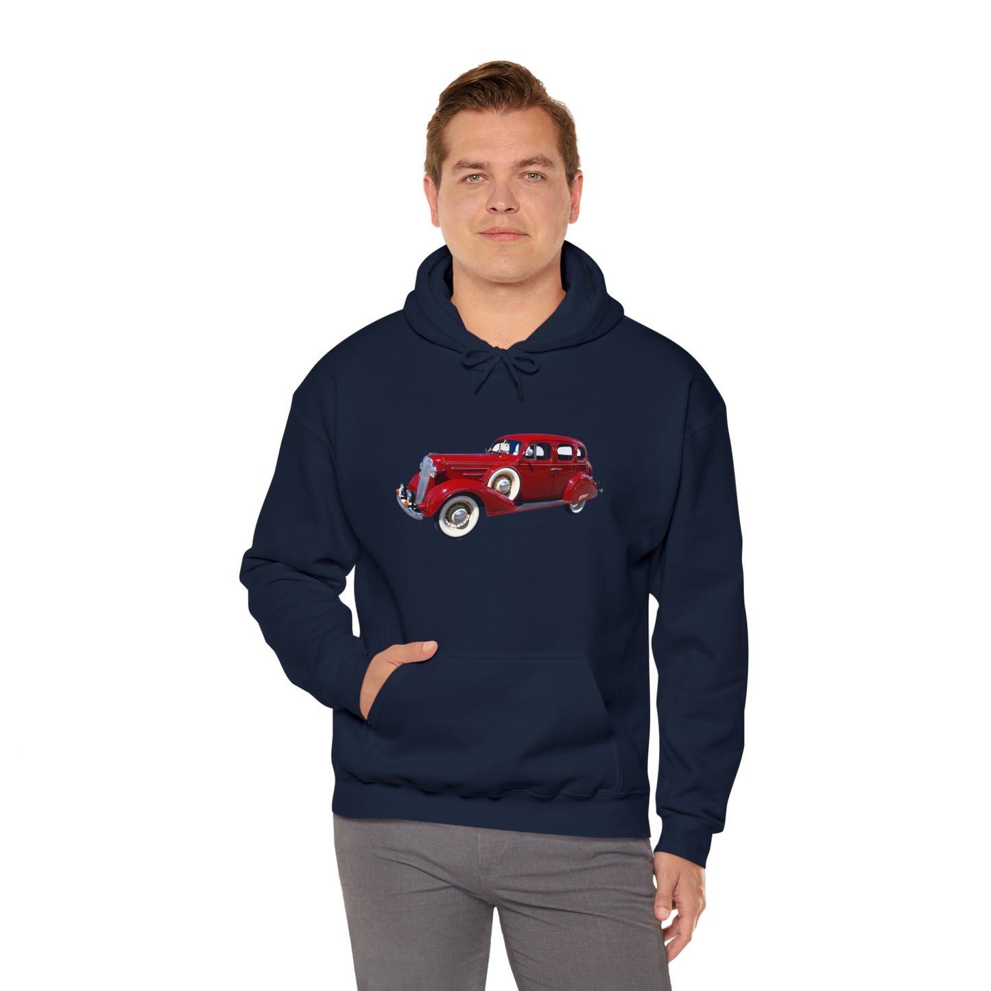 Vintage Car - Unisex Heavy Blend™ Hooded Sweatshirt