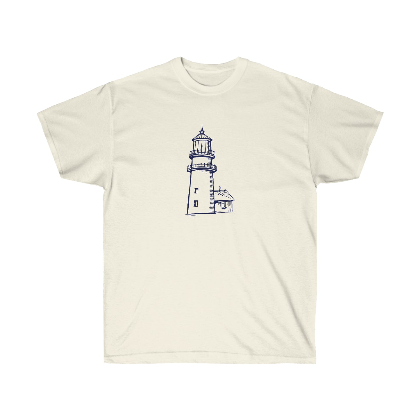 Hand drawing Lighthouse - Unisex Ultra Cotton Tee