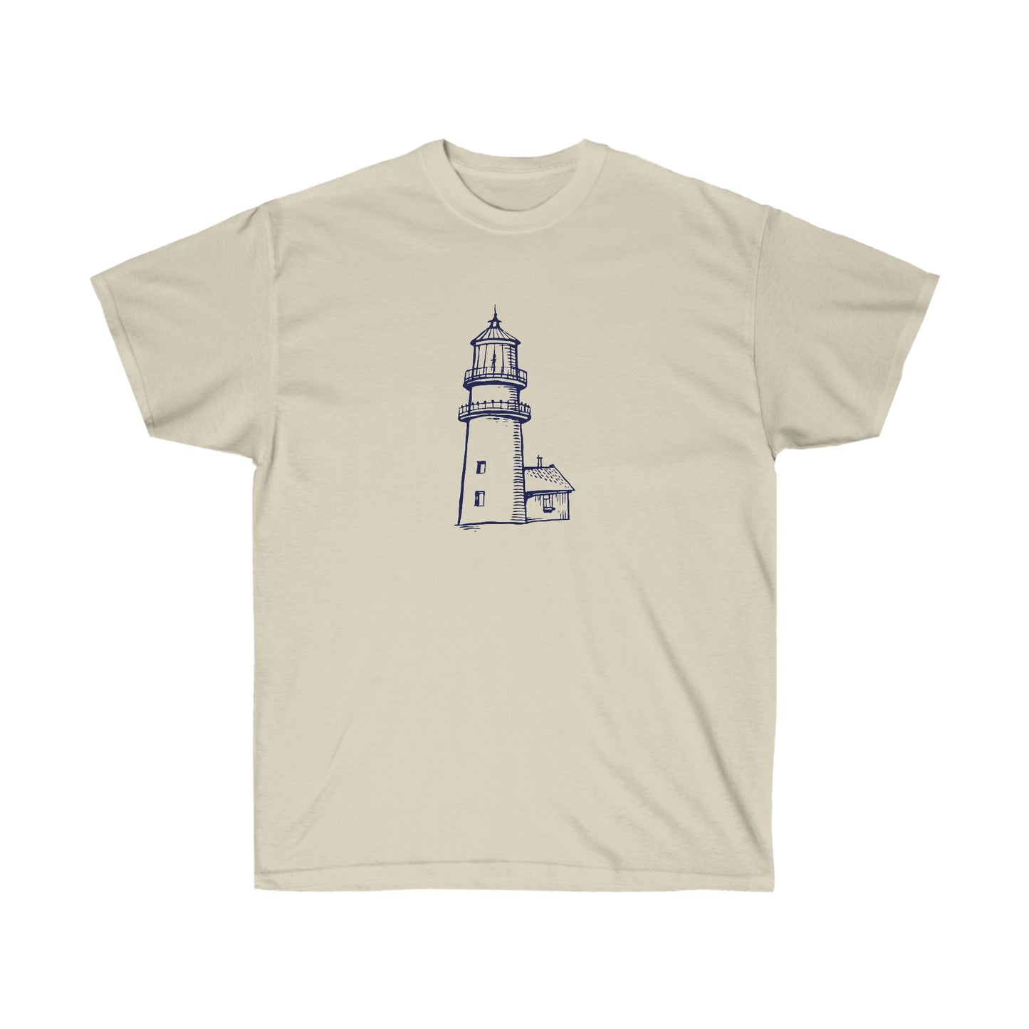 Hand drawing Lighthouse  - Unisex Ultra Cotton Tee