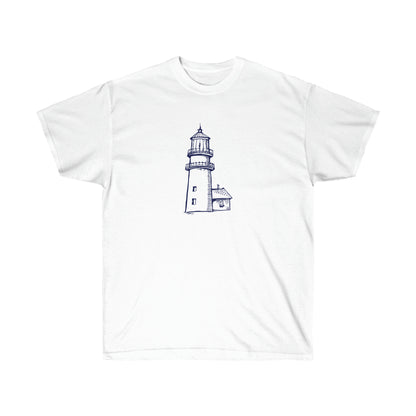 Hand drawing Lighthouse  - Unisex Ultra Cotton Tee