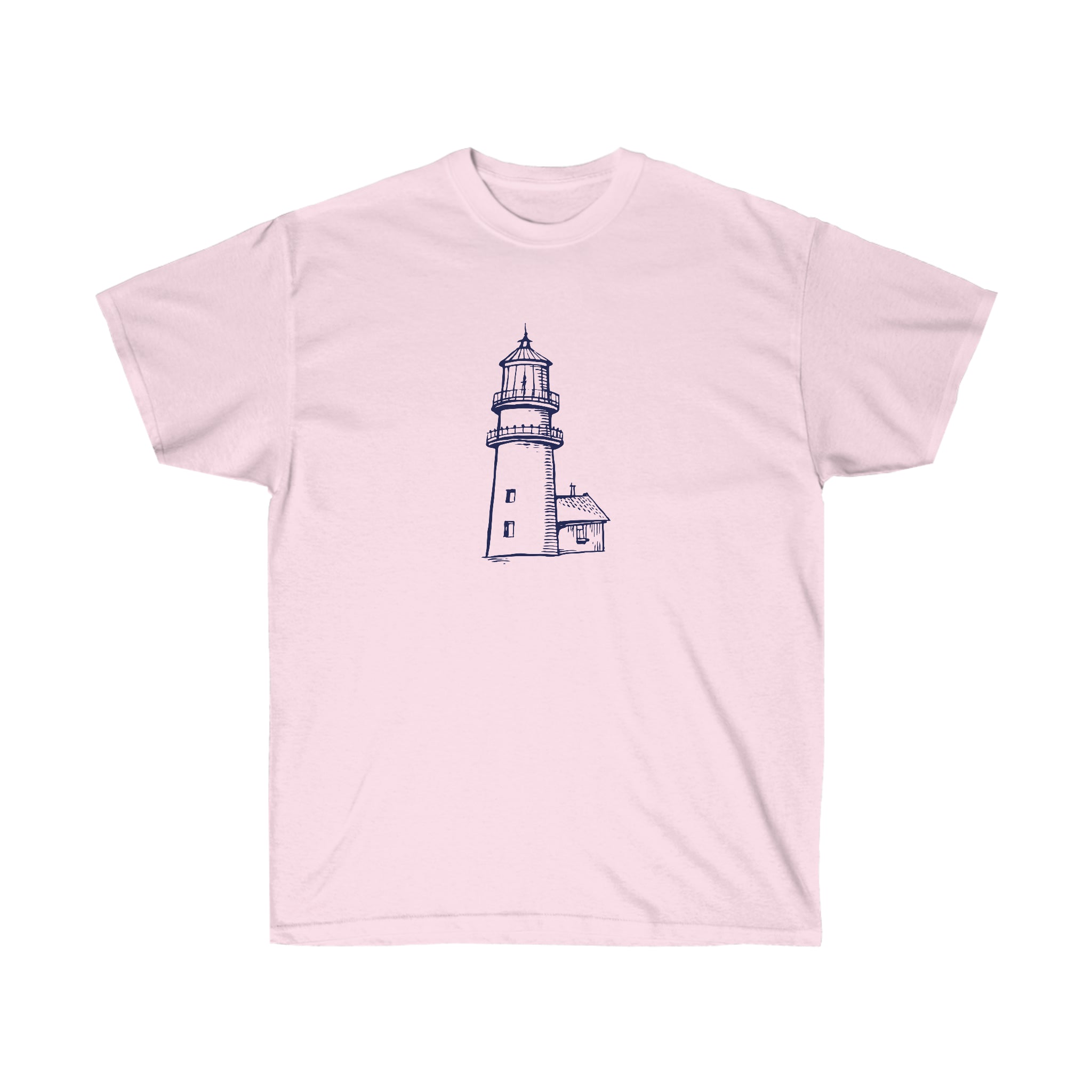 Hand drawing Lighthouse  - Unisex Ultra Cotton Tee