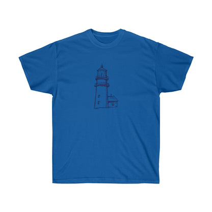 Hand drawing Lighthouse  - Unisex Ultra Cotton Tee