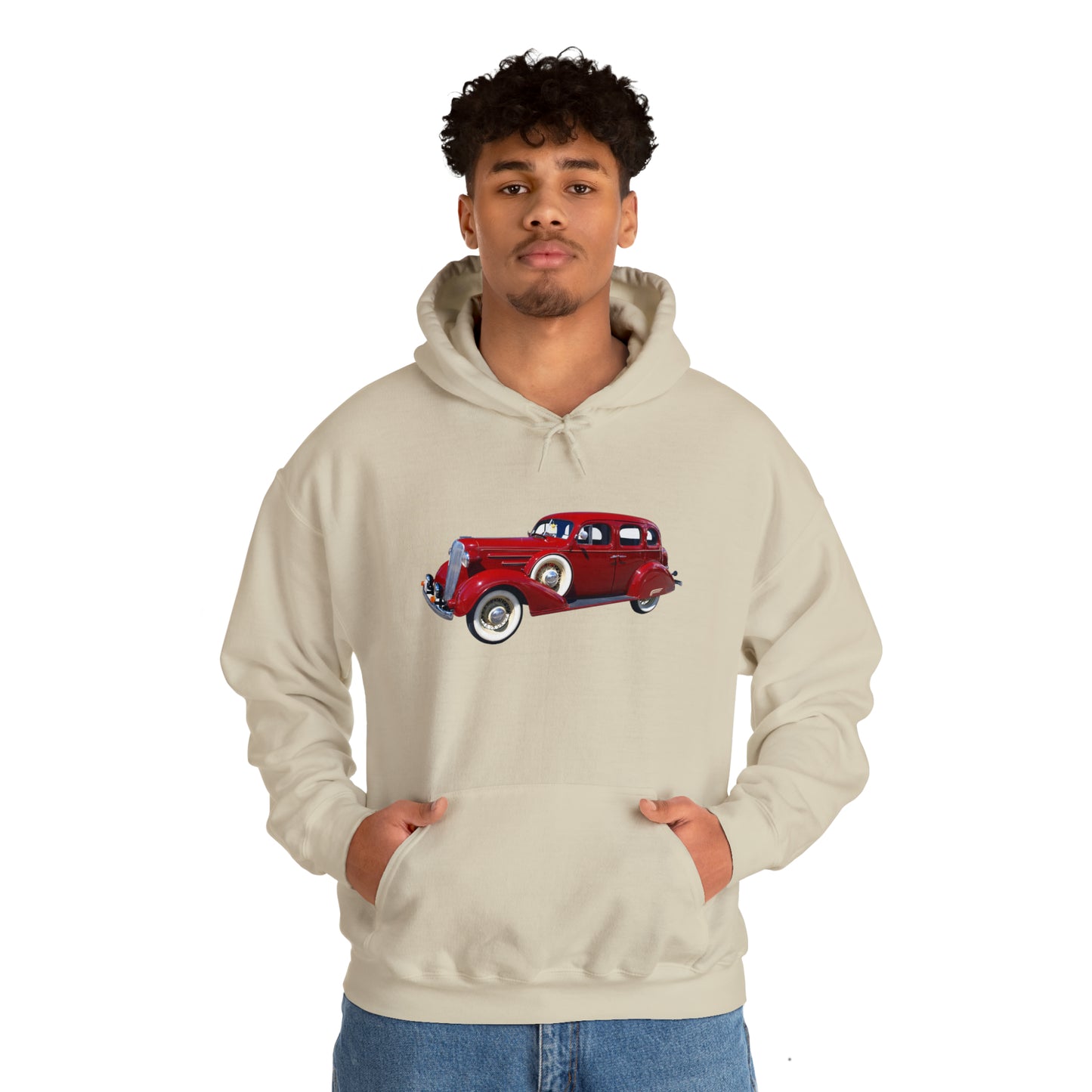 Vintage Car - Unisex Heavy Blend™ Hooded Sweatshirt