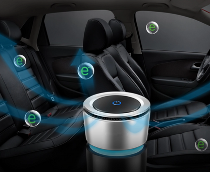 USB negative ion car air purifier