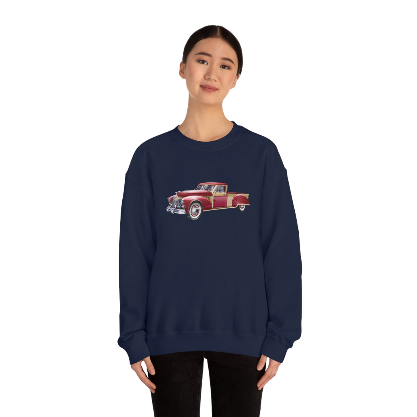 Vintage Car - Unisex Heavy Blend™ Crewneck Sweatshirt