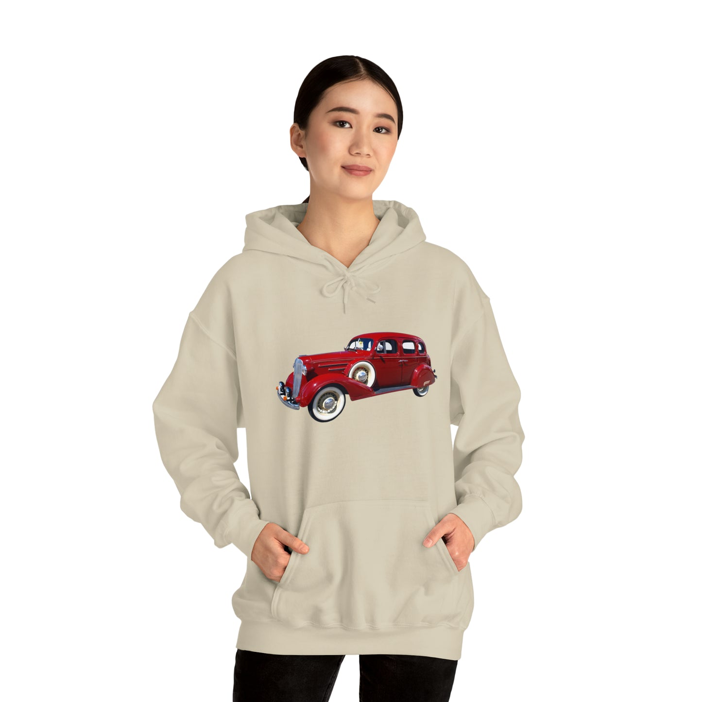 Vintage Car - Unisex Heavy Blend™ Hooded Sweatshirt