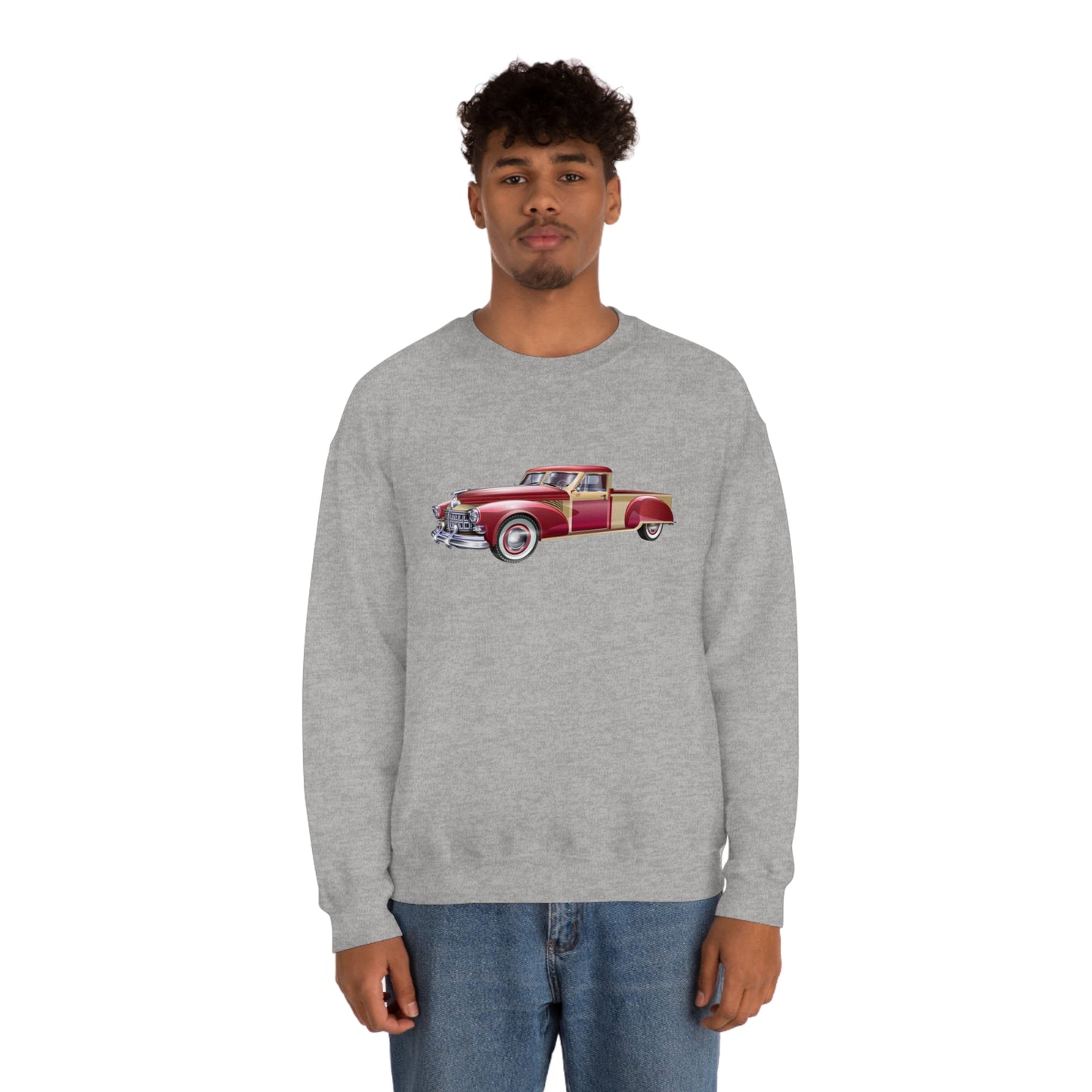 Vintage Car - Unisex Heavy Blend™ Crewneck Sweatshirt